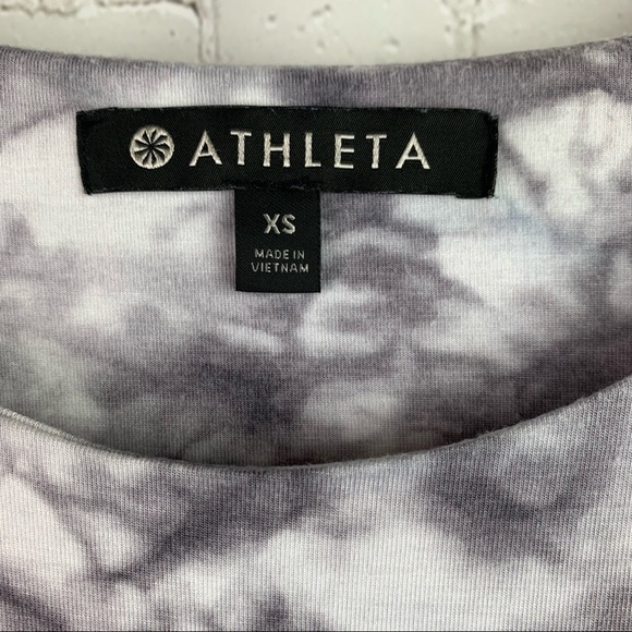 Athleta Gray White Santorini Thera Sleeveless Dress XS - Picture 4 of 9